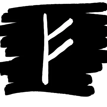 Artwork thumbnail, Fehu Rune Design by Morrison Witchery