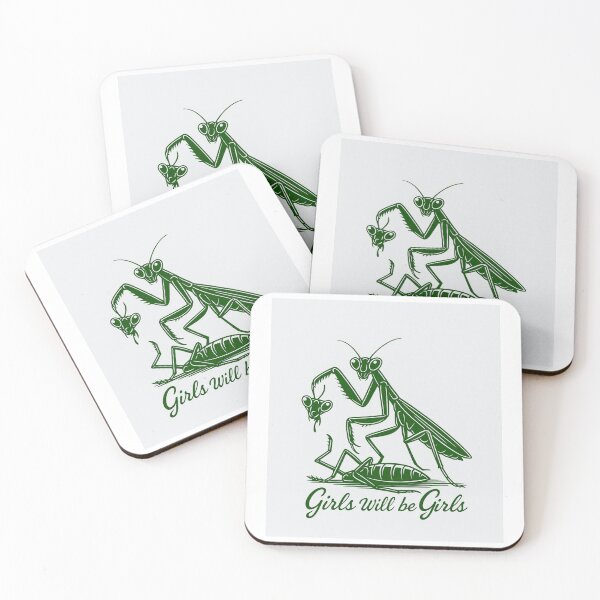 Item preview, Girls will be Girls Praying Mantis designed and sold by peachkeen88.