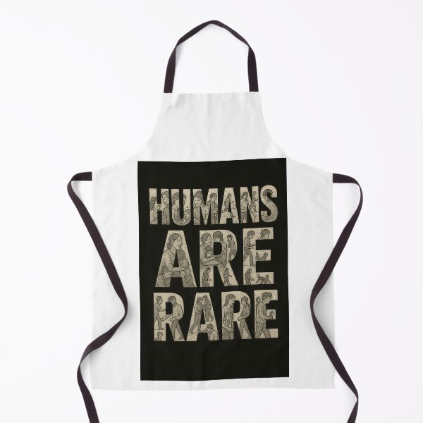 Item preview, Humans Are Rare Micro-Illustration Typography designed and sold by HiteshArt111.