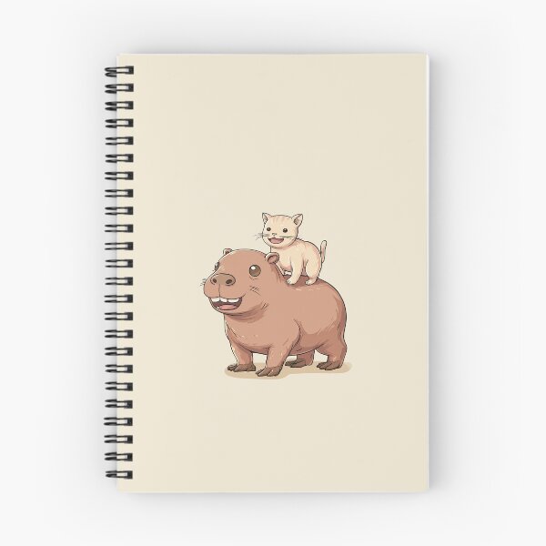Item preview, Simple drawing of a cute kitten on a capybara's back. designed and sold by Piotrek0001.
