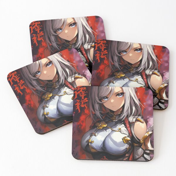 Item preview, Shenhe Fanart Cryo Polearm Exorcist Anime Colorful Hot Print Design designed and sold by Senpaiwaves.