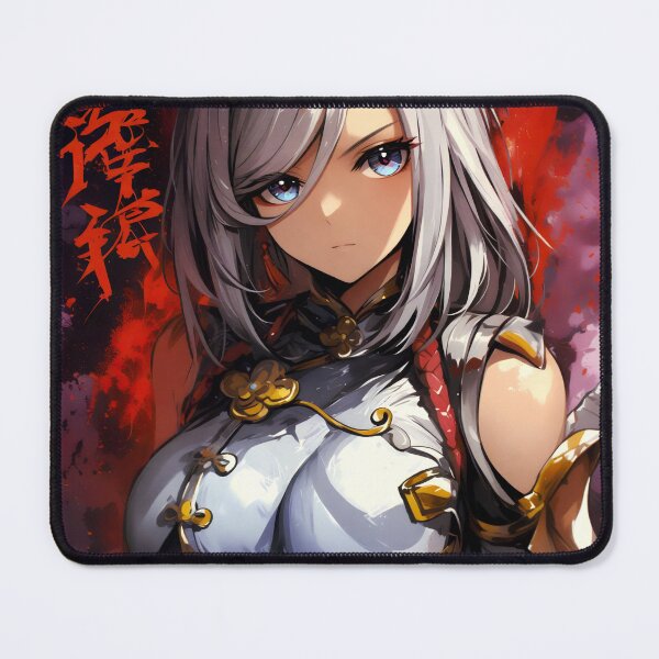 Item preview, Shenhe Fanart Cryo Polearm Exorcist Anime Colorful Hot Print Design designed and sold by Senpaiwaves.