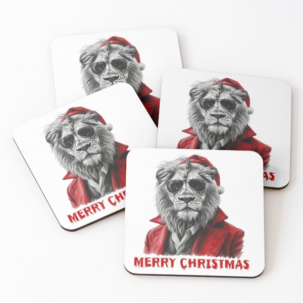 Item preview, Lion Merry Christmas designed and sold by Bossy Box.