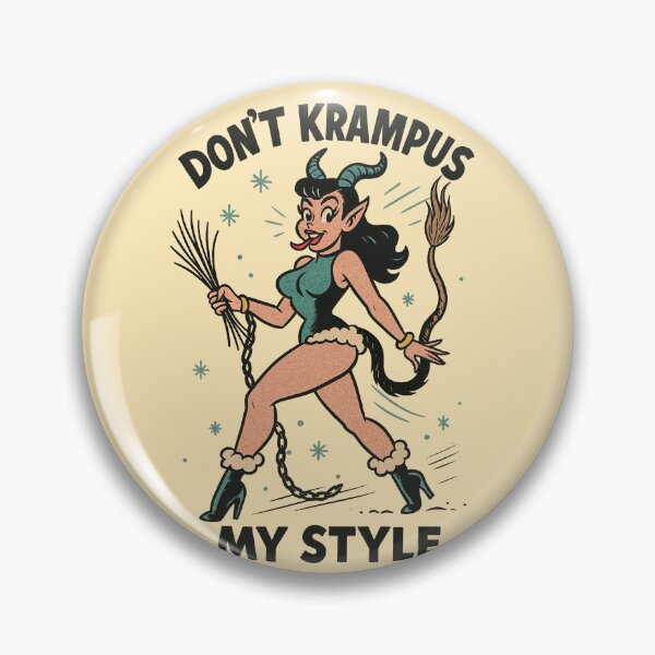 Item preview, Don’t Krampus My Style Retro Pinup Christmas Devil designed and sold by Victor Shadehorn.