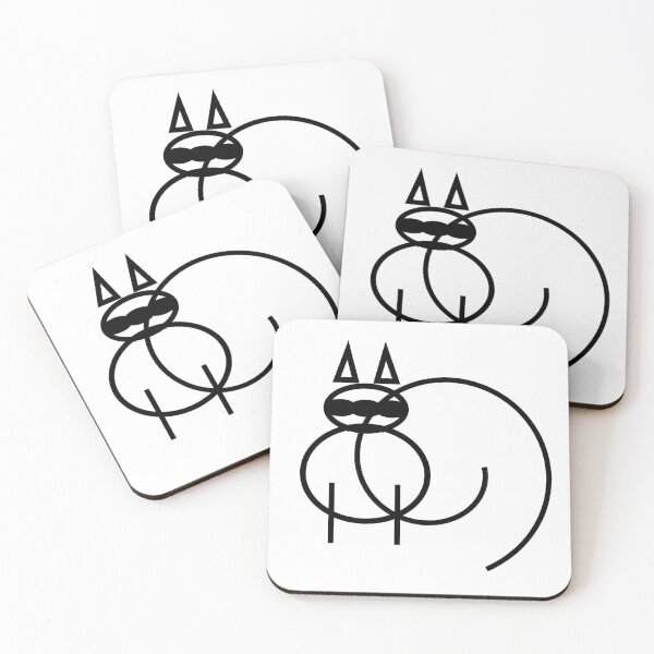 Item preview, Three-Eyed Medieval Cat – Weird Manuscript Style Line Art designed and sold by pitbuulando.
