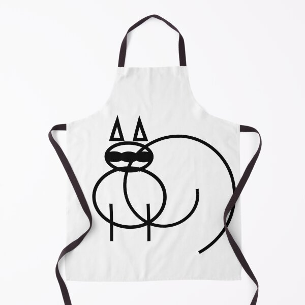 Item preview, Three-Eyed Medieval Cat – Weird Manuscript Style Line Art designed and sold by pitbuulando.