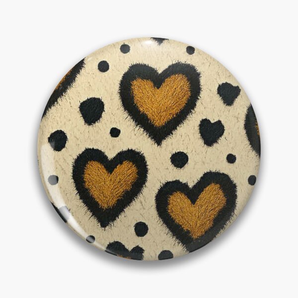 Item preview, Heart Leopard Print Pattern – Cute Furry Hearts Cheetah Style Design designed and sold by LumiConcept.