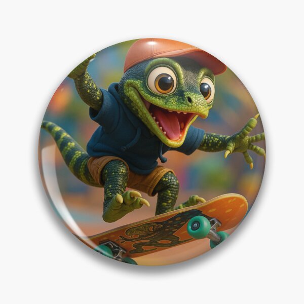 Item preview, Skater Crocodile Monitor designed and sold by Sillytoe.