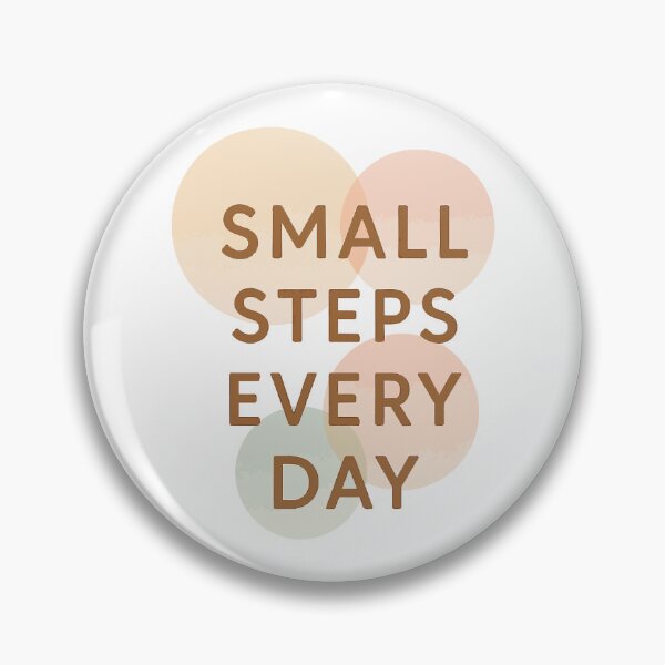 Item preview, Small Steps Every Day – Minimal Motivational Poster with Pastel Circles & Soft Gradients designed and sold by DaEeX.