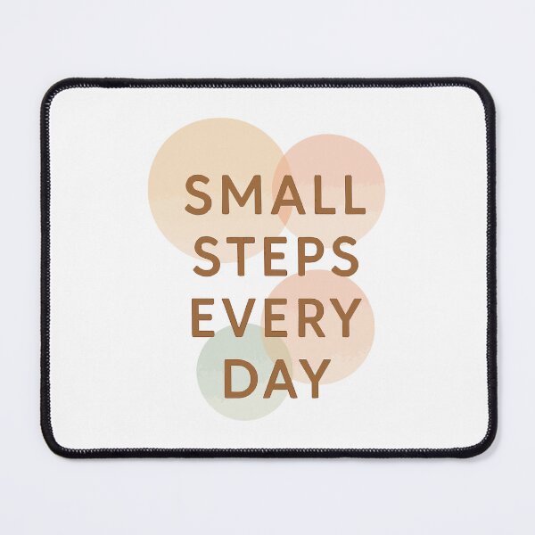 Item preview, Small Steps Every Day – Minimal Motivational Poster with Pastel Circles & Soft Gradients designed and sold by DaEeX.
