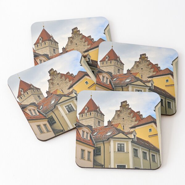 Item preview, Old buildings and tower in Regensburg, Germany designed and sold by goceris.