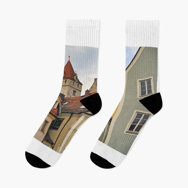 Item preview, Old buildings and tower in Regensburg, Germany designed and sold by goceris.