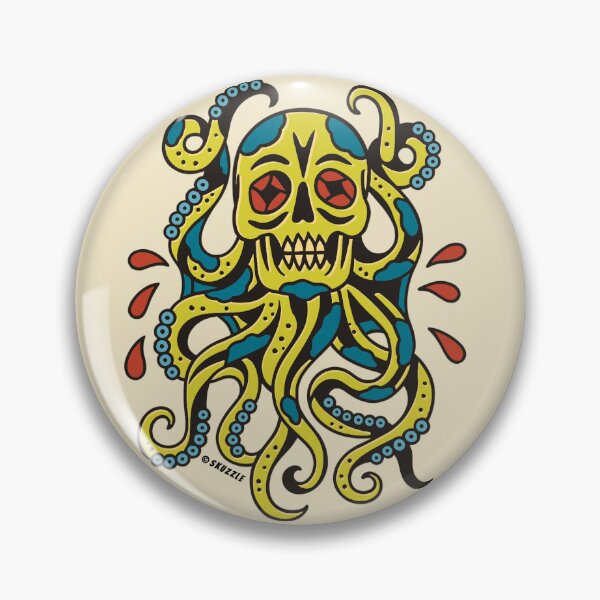 Item preview, Retro Vintage Sticker Comic Skeletor Octopus Creature  designed and sold by Skuzzle.