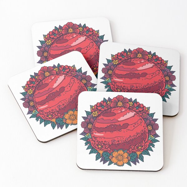 Item preview, red planet flowers designed and sold by jelleboutsen.