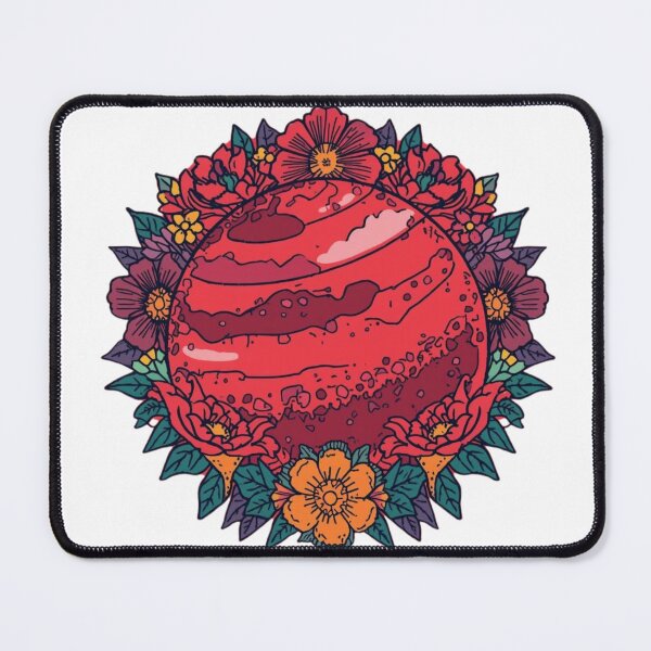 Item preview, red planet flowers designed and sold by jelleboutsen.