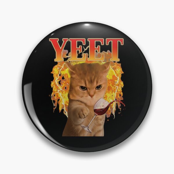 Item preview, YEET Wine Cat T-Shirt, Funny Ginger Cat Meme Shirt, Sarcastic Wine Lover Gift, Angry Cat Yeet Tee, Unhinged Pet Humor Shirt, Trendy Viral Design designed and sold by Pawrizzma POD.
