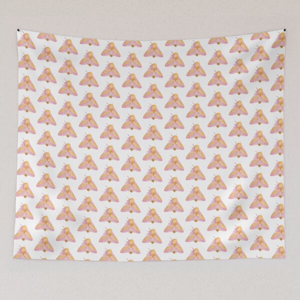 Item preview, Pattern Dryocampa rubicunda – Rosy Maple Moth Illustration designed and sold by creativevandal.
