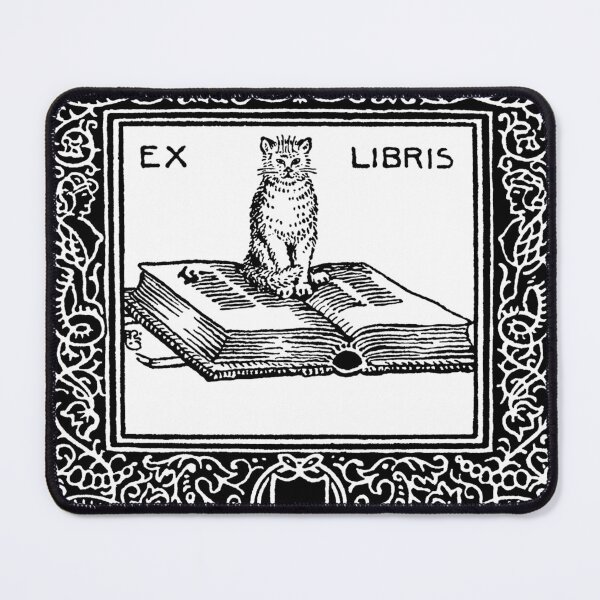 Item preview, Ex Libris Label with Cat designed and sold by GrayHareCards.