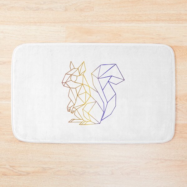 Item preview, Geometric Rainbow Line Art Squirrel designed and sold by SecretSquirrellDesigns.