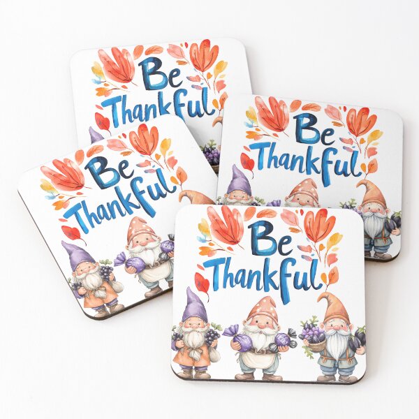 Item preview, Be Thankful Autumn Gnomes – Harvest Season Illustration designed and sold by DesignArtist.ia.