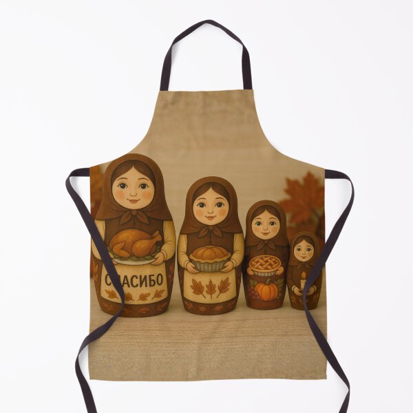 Item preview, Matryoshka Thanksgiving Gathering designed and sold by Russian101.