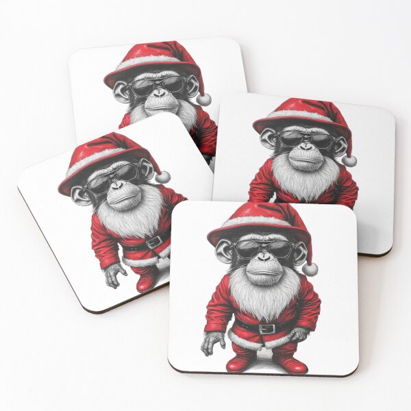 Item preview, Merry Christmas monkey designed and sold by Bossy Box.