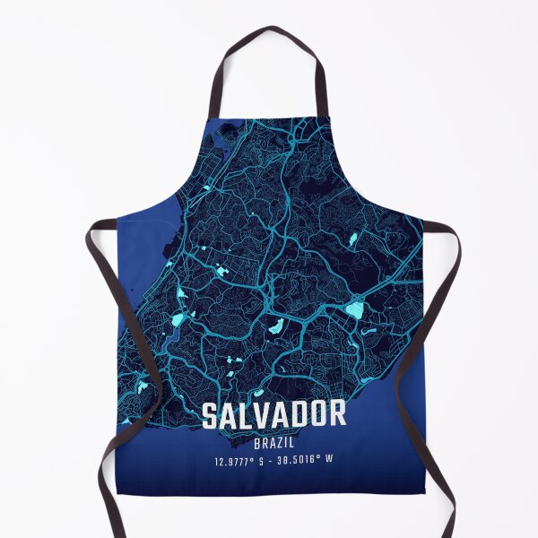 Item preview, Salvador Midnight City Map designed and sold by HomeLivingCo.