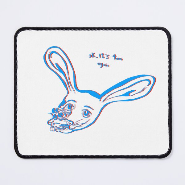 Item preview, Trippy Rabbit Art - OK It's 4am Again Glitch designed and sold by Addy Lu Art.