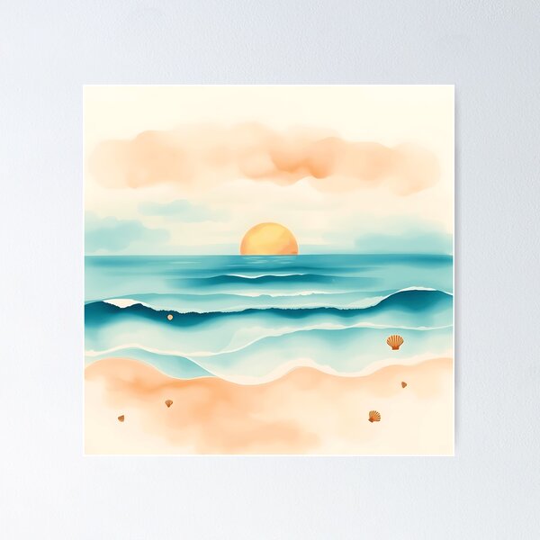 Item preview, Yeppoon Queensland Sunrise Watercolor designed and sold by sharon1210.