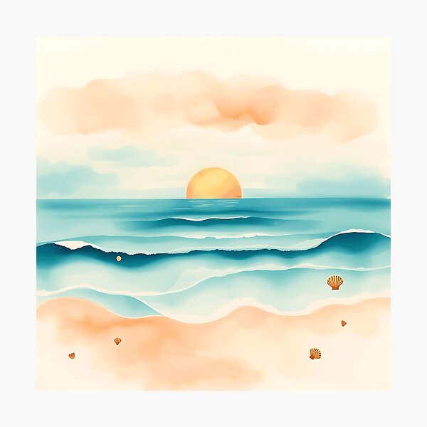 Item preview, Yeppoon Queensland Sunrise Watercolor designed and sold by sharon1210.