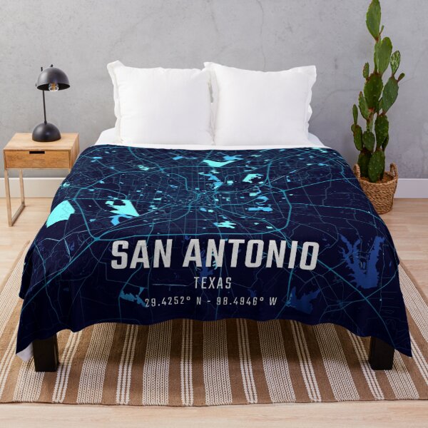 Item preview, San Antonio Midnight City Map designed and sold by HomeLivingCo.