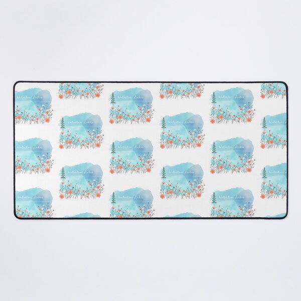 Item preview, Waterton Lakes in Aqua and Coral designed and sold by sharon1210.