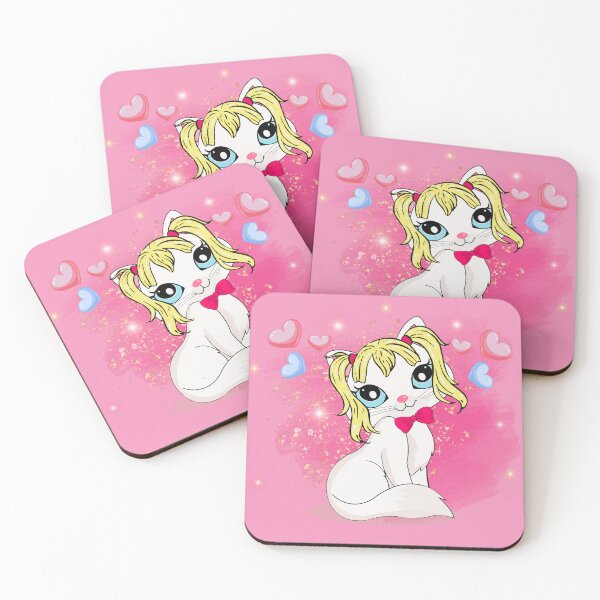 Item preview, Perfectly Pink Pretty Kitty Heart Glitter Sparkles designed and sold by shaang.