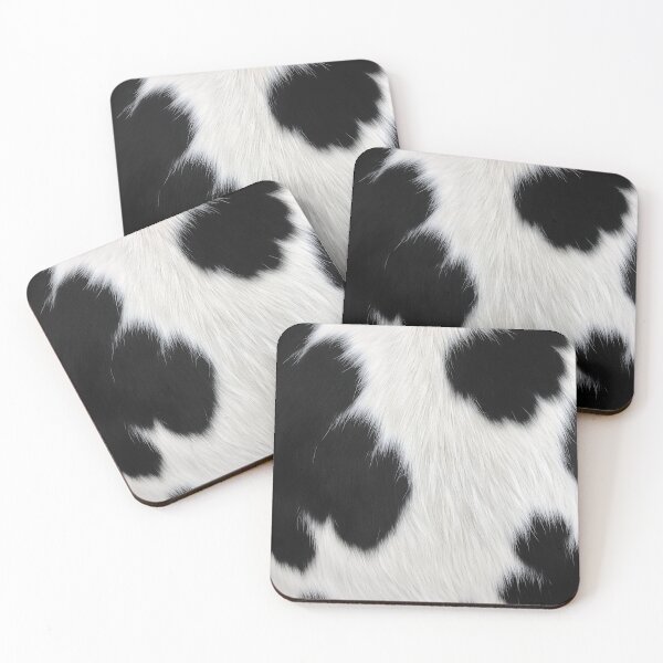 Item preview, black and white cow animal skin fur texture designed and sold by tony4urban.