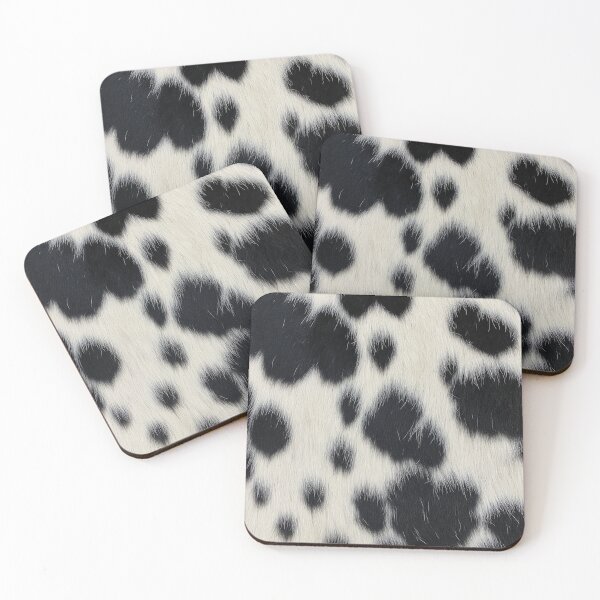 Item preview, black and white cow animal skin fur texture designed and sold by tony4urban.