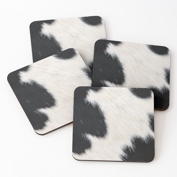 Item preview, black and white cow animal skin fur texture designed and sold by tony4urban.