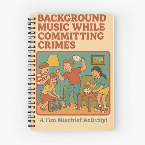 Item preview, BACKGROUND MUSIC WHILE COMMITTING CRIMES designed and sold by The Turbulent Architect.