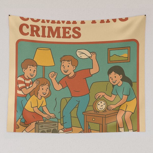Item preview, BACKGROUND MUSIC WHILE COMMITTING CRIMES designed and sold by The Turbulent Architect.