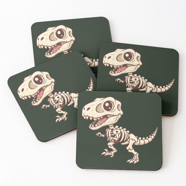 Item preview, T-Rex Skeleton Kawaii - Cute Tyrannosaurus Rex Bones designed and sold by Fuechse.