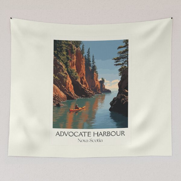 Item preview, Advocate Harbour Nova Scotia | Cape Chignecto Kayaking Art designed and sold by TuncGK.