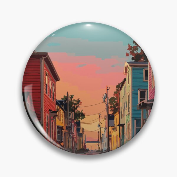 Item preview, Annapolis Royal Nova Scotia | Historic Town Street Scene Art designed and sold by TuncGK.