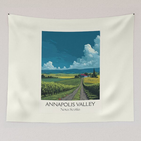 Item preview, Annapolis Valley Nova Scotia | Vineyard Scenery Art Print designed and sold by TuncGK.