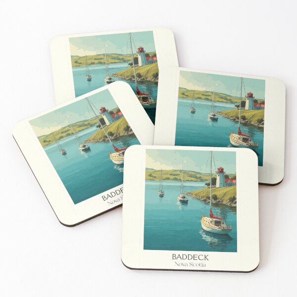 Item preview, Baddeck Nova Scotia | Bras d'Or Lake Sailing Harbour Art designed and sold by TuncGK.