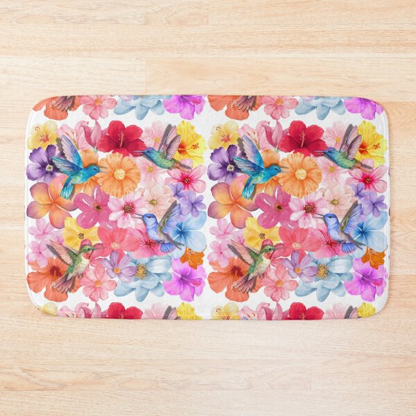 Item preview, Hummingbirds with floral background designed and sold by Karitza Daniela.