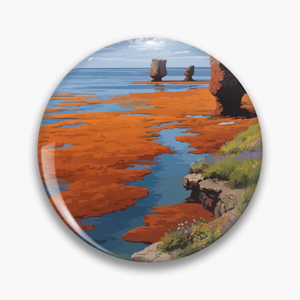 Item preview, Bay of Fundy Nova Scotia | Highest Tides Scenery Art Print designed and sold by TuncGK.