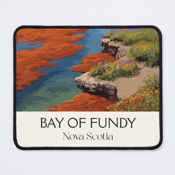 Item preview, Bay of Fundy Nova Scotia | Highest Tides Scenery Art Print designed and sold by TuncGK.