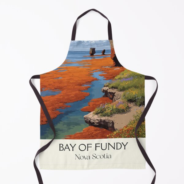 Item preview, Bay of Fundy Nova Scotia | Highest Tides Scenery Art Print designed and sold by TuncGK.