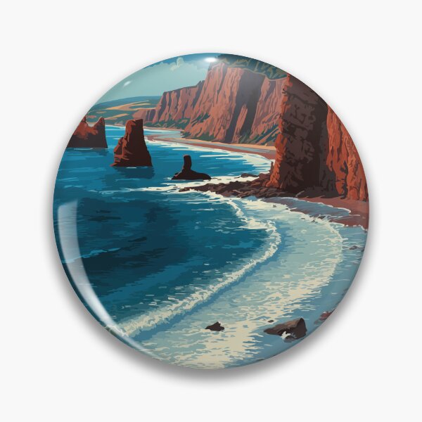 Item preview, Blomidon Park Nova Scotia | Minas Basin Red Cliffs Art designed and sold by TuncGK.