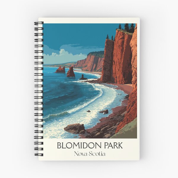 Item preview, Blomidon Park Nova Scotia | Minas Basin Red Cliffs Art designed and sold by TuncGK.