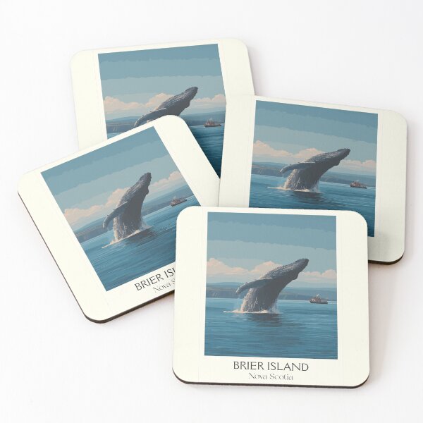 Item preview, Brier Island Nova Scotia | Humpback Whale Watching Art designed and sold by TuncGK.